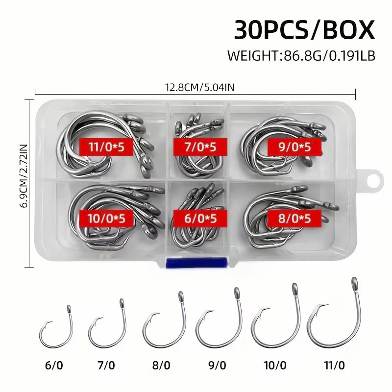 30 teile/schachtel Angelhaken  – Fishing Hook Assortment Bewertung und Preis