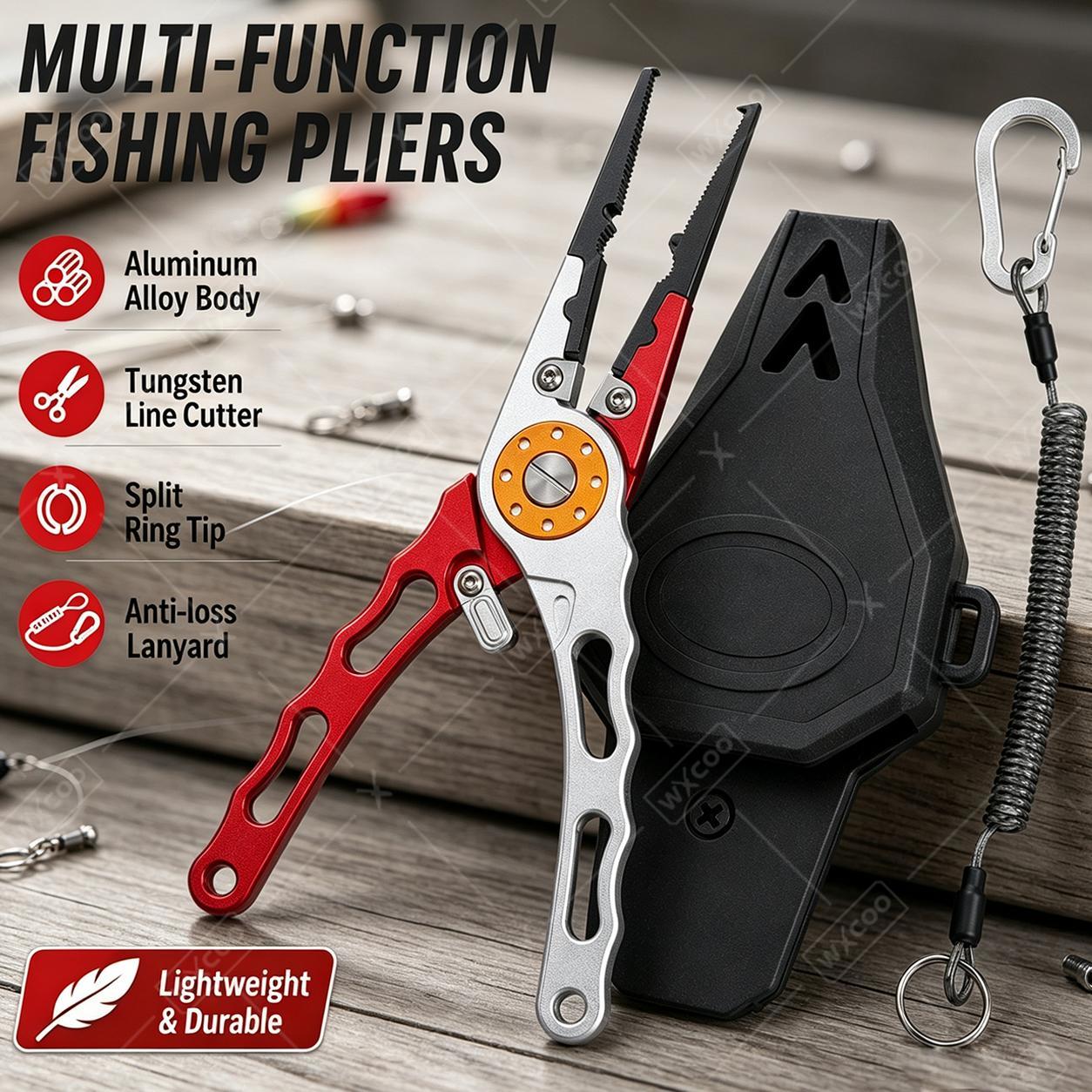 WXCOO Splitringzange, Hakenent – Fishing Hook Sharpener Bewertung und Preis