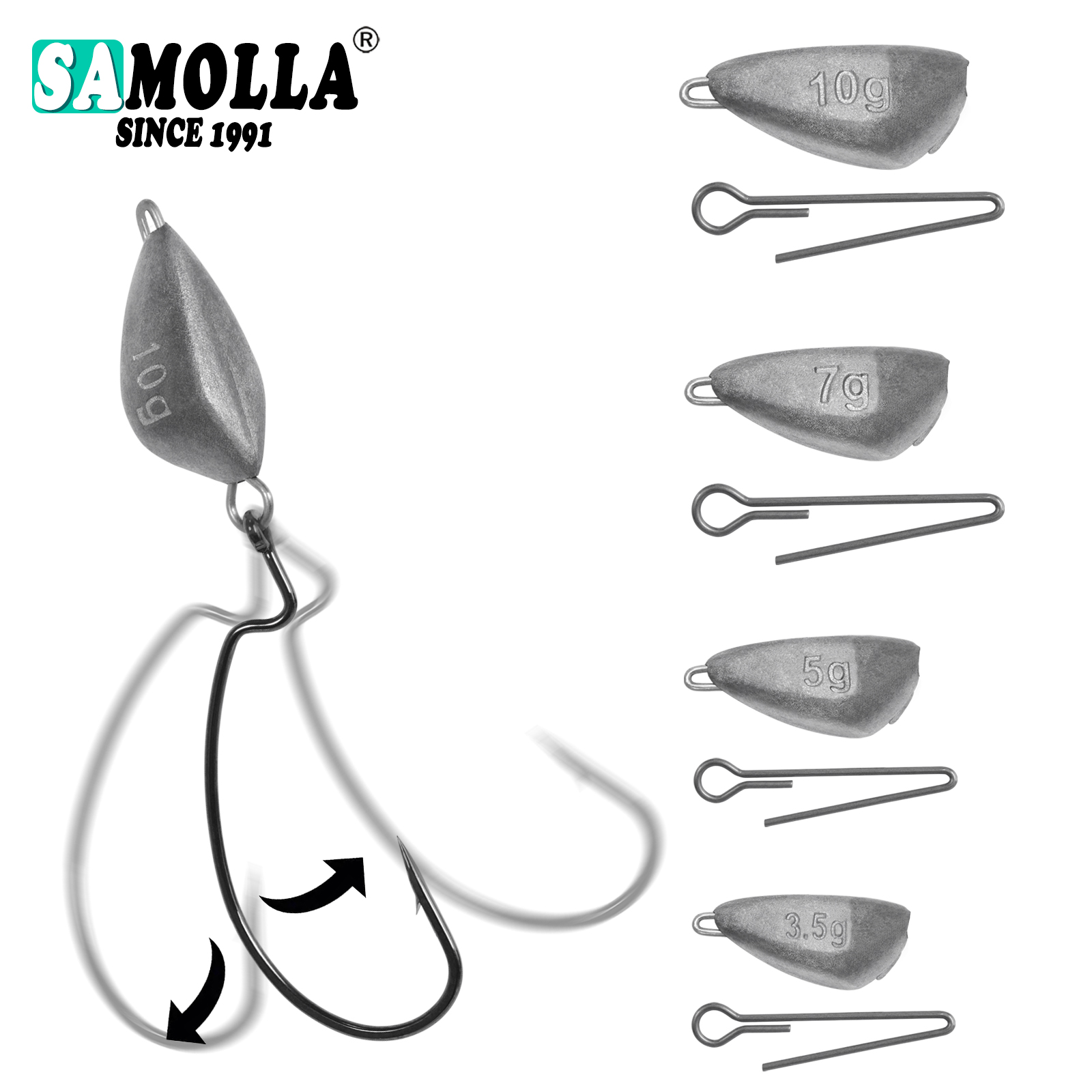 SAMOLLA 5 Stück Jig Head Angel – Fishing Hook Jig Bewertung und Preis