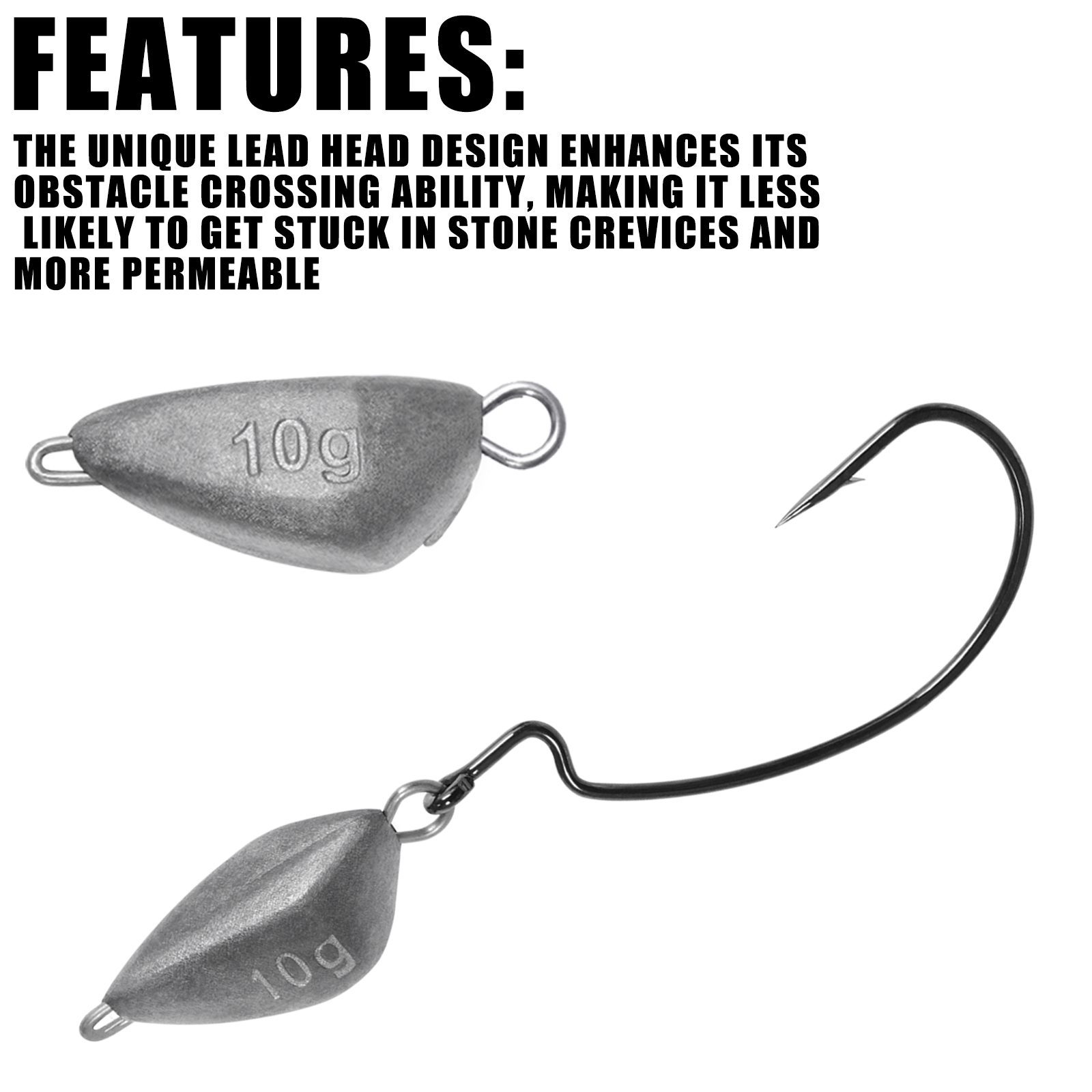SAMOLLA 5 Stück Jig Head Angel – Fishing Hook Jig Bewertung und Preis