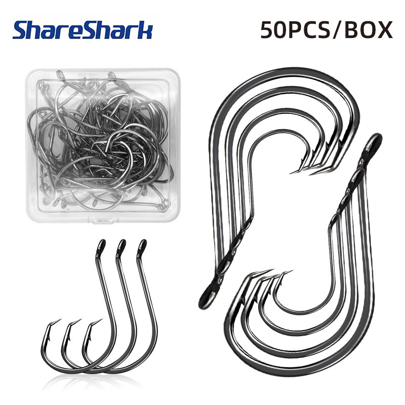 ShareShark 50 Stück/Box 7384 O – Fishing Hook Circle Bewertung und Preis