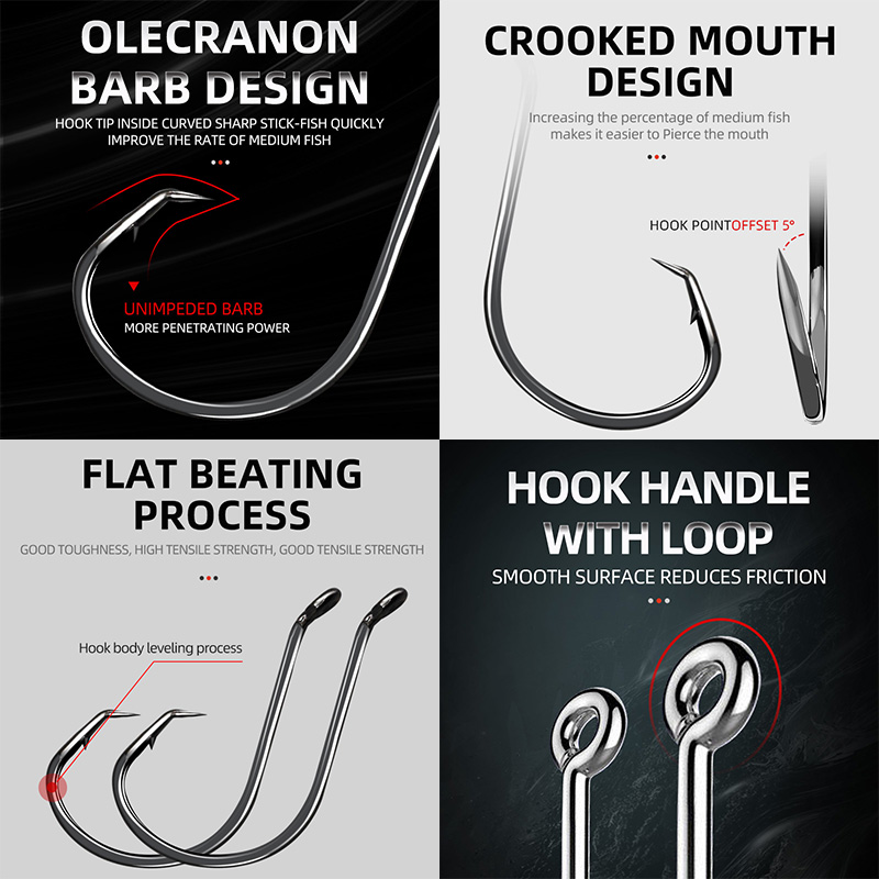 ShareShark 50 Stück/Box 7384 O – Fishing Hook Circle Bewertung und Preis