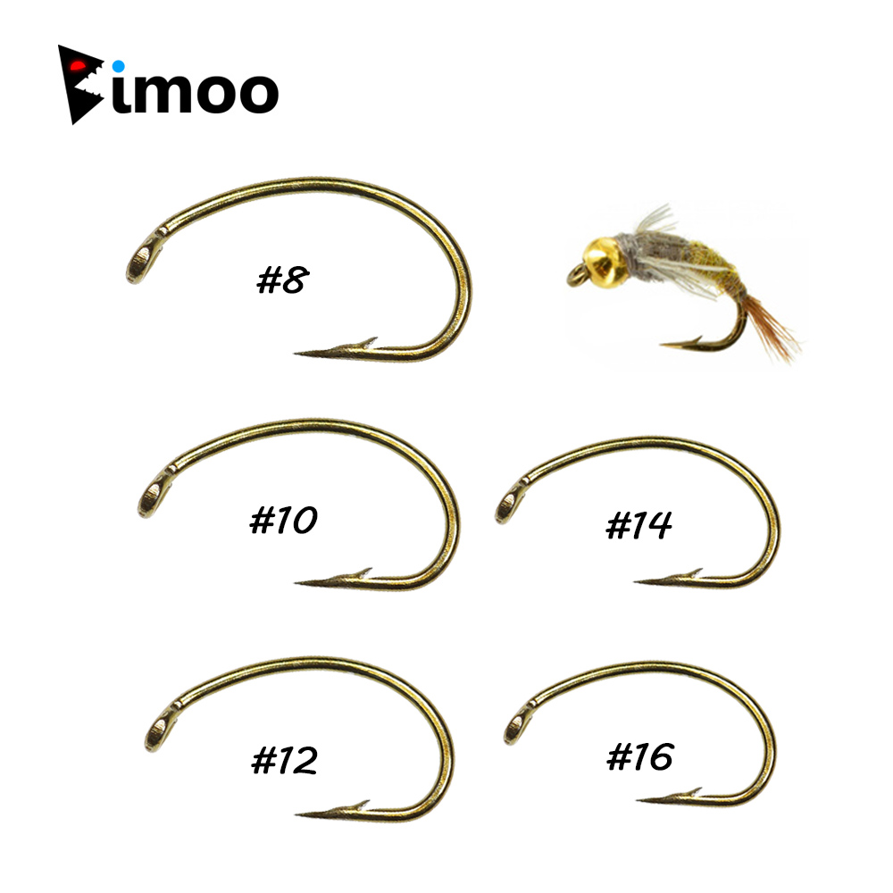 Bimoo 50/100 Stück Bronze-Wide – Fishing Hook Barbless Bewertung und Preis