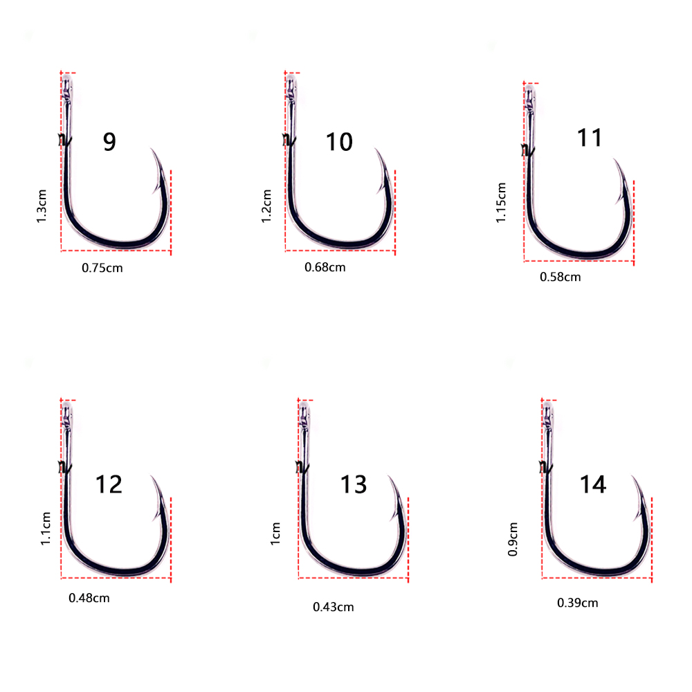 20 teile/los Iseama 1/0 # -14  – Fishing Hook Circle Bewertung und Preis