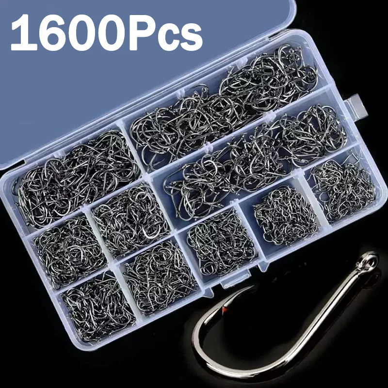 50–1600 Stück/Box Angelhaken,  – Fishing Hook Assortment Bewertung und Preis